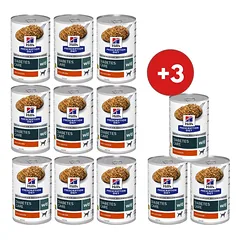 HILL'S Prescription Diet Canine w/d Diabetes Care su vištiena 9 x 370 g + 3 skardinės NEMOKAMAI!
