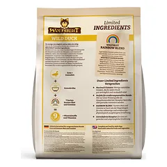 WOLFSBLUT Puppy Limited INGREDIENTS Wild Duck sausas maistas šuniukams su laukine antiena, 1 kg — 3 nuotrauka