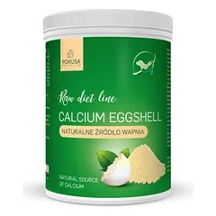 Pokusa RawDietLine Calcium Eggshell - preparatas iš vištų kiaušinių lukštų, stiprinantis kaulus ir dantis., 1,5kg — 3 nuotrauka