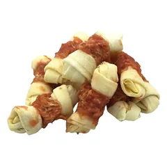 REAL DOG SNACKS kaulas su mazgais, apsuktas triušiena, 500 g — 2 nuotrauka