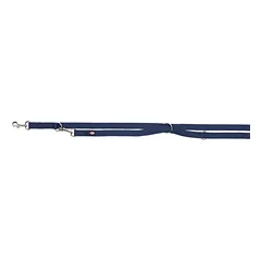 Trixie Premium pritaikomas pavadys, dvisluoksnis, M-L 2m/20mm, indigo