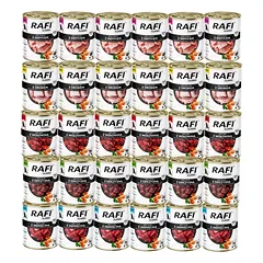 DOLINA NOTECI Rafi Classic šlapias šunų maistas – įvairių skonių 30x800g