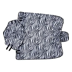 Nomad Tales Zebra antklodė nuo musių su fiksuota kaklo dalimi, 155 cm Nugaros ilgis — 2 nuotrauka
