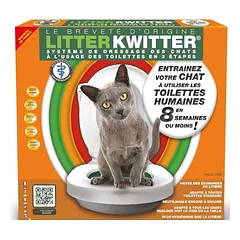 Litter Kwitter -mokymosi priemonė katėms naudotis unitazu