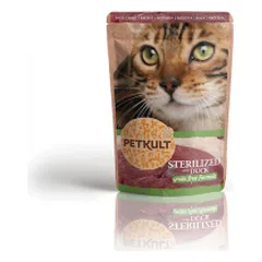 Petkult Sterilized konservai katėms su antiena, 100 g