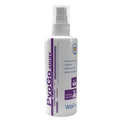 Pyogo Spray Dezinfekuojantis tirpalas šunims ir katėms 200 ml parduotuvėje vetprekes.lt