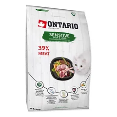 Ontario Cat Sensitive/Derma 6,5kg (Jautrioms)