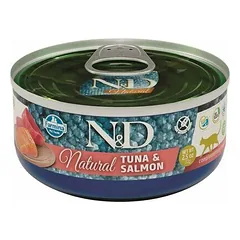 Farmina N&D Cat Natural Adult Tuna & Salmon 70 g nuotrauka