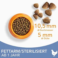 IAMS Advanced Nutrition Sterilised Cat su vištiena, sausas maistas katėms — 5 nuotrauka