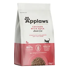 Applaws Adult Chicken with Extra Duck Sausas kačių maistas 7,5kg