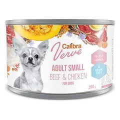 Calibra Verve GF Dog Adult Small Beef & Chicken drėgnas maistas suaugusiems mažų veislių šunims, 200 g