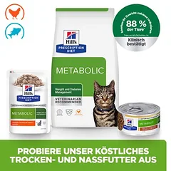 Hill's Prescription Diet Metabolic svorio kontrolė, drėgnas maistas katėms — 5 nuotrauka