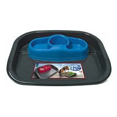 Georplast dubenėlis gyvūnams TRIS su padėklu, plastmasinis, 52x41x9 cm — 2 nuotrauka