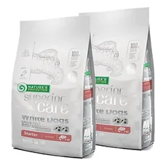 NATURES PROTECTION  Superior Care  White Dogs Grain Free Salmon Starter All Breeds 2x1,5kg