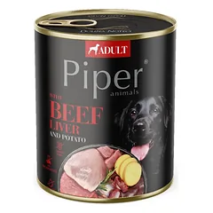 DOLINA NOTECI Piper šunims su jautienos kepenėlėmis ir bulvėmis 800g