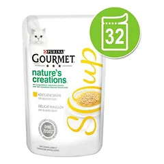 Gourmet Megapack Soup, drėgnas maistas katėms 32 x 40 g