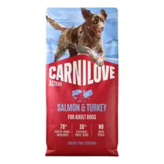 Carnilove Active sausas pašaras su lašiša ir kalakutiena šunims