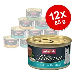 animonda Vom Feinsten Adult mišrus rinkinys 12 x 85 g, drėgnas maistas katėms