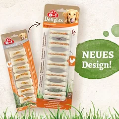 8in1 Delights Strong kramtomasis kaulas su višta XS, skanėstai šunims — 2 nuotrauka