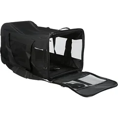 Trixie Ryan Carrier gyvūnų transportavimo krepšys, juodas, su nuimamu peties dirželiu, iki 12 kg, 54x30x30 cm — 5 nuotrauka