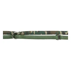 TRIXIE Premium pritaikomas pavadys, su neoprenu M-L 2m/20mm, kamufl./miško