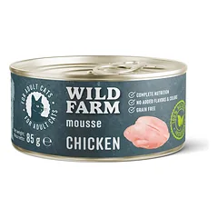 WILD FARM Mousse Chicken 85g - putėsiai be grūdų katėms