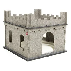 Canadian Cat Company Felty Fort veltinio kačių pilis, L 55 x B 55 x H 32 cm – antracitas – aukštų priedų rinkinys — 4 nuotrauka