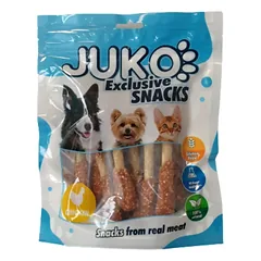 JUKO skanėstas vištiena & antis su ryžiais (hantelis) 250 g
