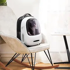 Petkit Breezy 2 išmanusis gyvūnų transporteris, rožinė: L 46 x B 35,5 x H 59 cm — 5 nuotrauka