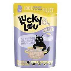 Lucky Lou Extra Food drėgnas maistas katėms 12 x 70 g — 4 nuotrauka