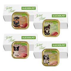 Lyra Pet Lecker.Pet® Gino's, Josie's, Luna's & Paula's Feine Paté mišinys, maistas šunims