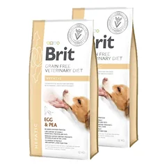 Brit gf veterinary diets dog Hepatic 2x2kg