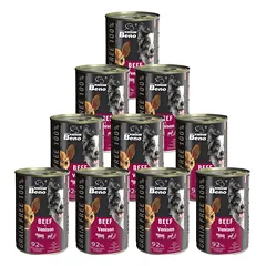 Super Beno PIES jautienos ir elnienos kąsneliai padaže be grūdų 10x415g