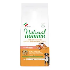 Natural Trainer Sensitive Adult Medium & Maxi su lašiša, sausas maistas šunims, > 10 kg — 3 nuotrauka