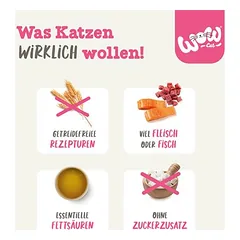 WOW Cat Junior drėgnas maistas katėms 6 x 400 g, 400 - 499 g — 4 nuotrauka