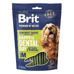 BRIT Premium Dog Dental Semi-moist Snack M 180 g dantų skanėstas mažiems ir vidutiniams šunims