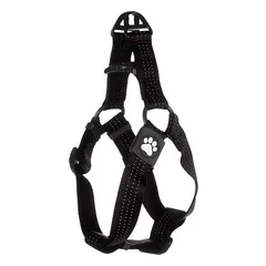 Flamingo petnešos šunims Step & Go Zorba, juodos, L / Plotis: 32 mm — 5 nuotrauka