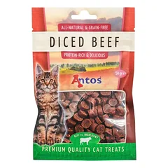 ANTOS Diced Beef skanėstai katėms su jautiena 50g (12)