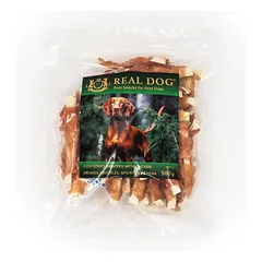 Real Dog Snacks Cod Strips Wrapped With Chicken 500 g parduotuvėje zooprekes24.lt