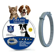 ZooVenture Flohhalsband für 8 Monate, Gummi, 62 cm