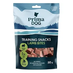 PrimaDog treniravimo skanėstai – ėrienos kasneliai 50 g