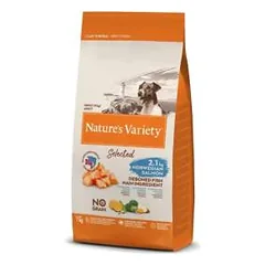 Nature's Variety Selected Mini Adult Salmon begrūdis, sausas maistas mažų veislių šunims, 7 Kg