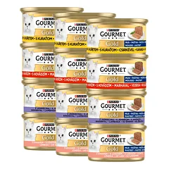Purina Gourmet Gold putėsių mišinio skoniai 12x85g