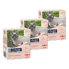 BOZITA Cat Lašiša padaže 3x370g