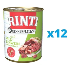 RINTI Kennerfleisch Wild boar šernas12 x 400 g