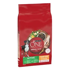 PURINA ONE Medium/Maxi Active su vištiena, sausas maistas šunims — 2 nuotrauka