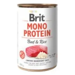 Brit Care konservuotas pašaras šunims Mono Protein Beef&Rice 400 g