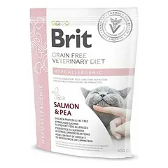 Brit Veterinary Diets Cat Hypoallergenic sausa dietinė mаistа katėms su alergenais, 0,4 kg