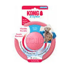 KONG žaislas šuniukams Puppy Flyer, mažas, įvairių spalvų — 2 nuotrauka