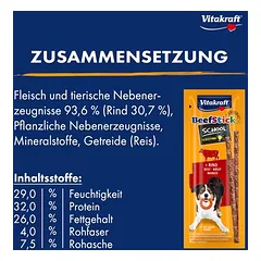 Vitakraft Beef Stick School skanėstai šunims — 3 nuotrauka